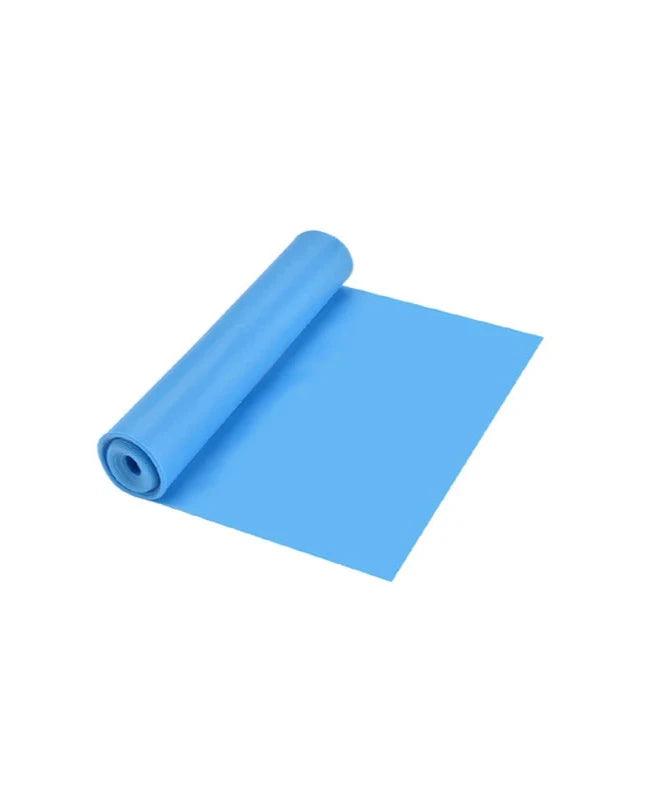 Élastique de résistance en latex bleu - Idéal pour l'entraînement musculaire, la rééducation et les exercices de mobilité.